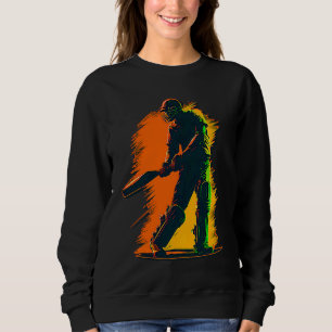 Colorfull Player Bat Helmet Cricket Player Sweatshirt