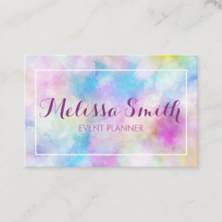 Colorfull Purple Simple Designed Bussines Card