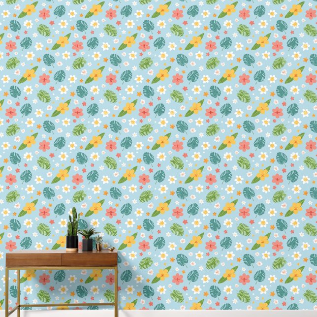 colorfull unisex kids tropical wallpaper (Hallway)