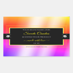 Colorfully Rainbow Black Brilliants Product Label