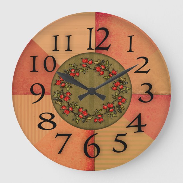 Colorfully Timed Wall Clock (Front)