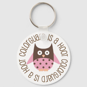 Colorguard is A Hoot Owl Key Ring