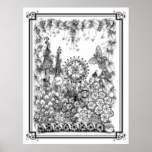 Coloring Poster "MrsDee's Wonderful World"