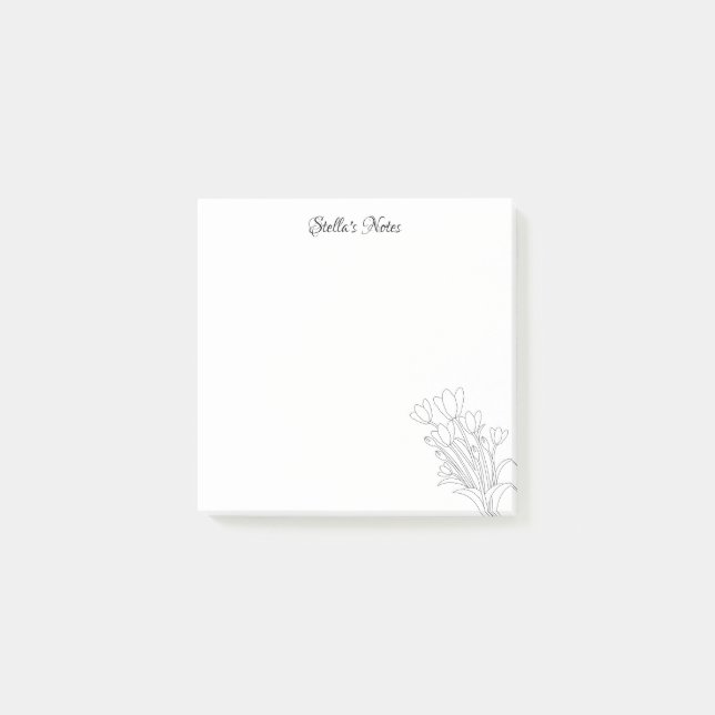 Colorit yourself flower bouquet Notes (Front)