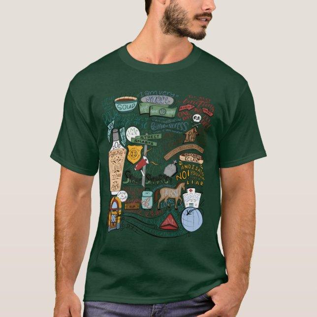 Colorized John Mulaney Quote Compilation friend T-Shirt (Front)