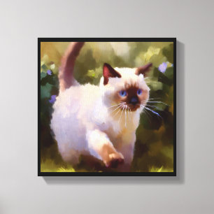 Colorpoint Shorthair Cat  Canvas Print