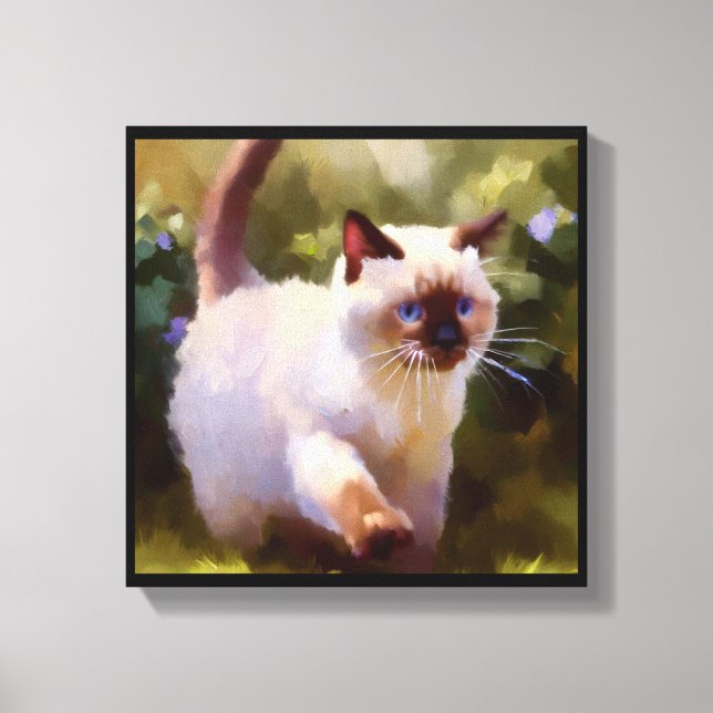 Colorpoint Shorthair Cat  Canvas Print (Front)