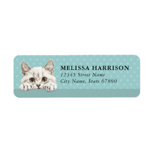 Colorpoint Shorthair Cat Return Address Labels