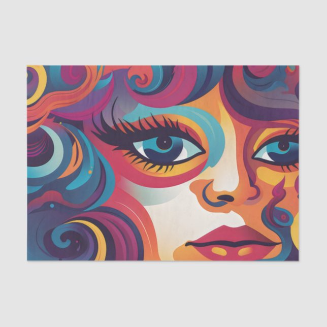 ColorPop Ladies ArtFace 7 Tissue Paper (Front)