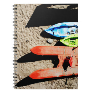 colors and shadows on the beach notebook