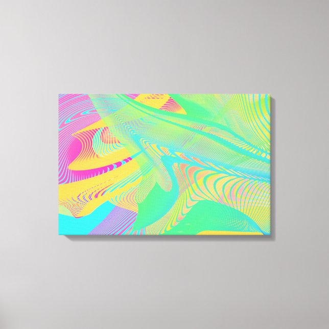 COLORS FLUO - Fractal Art - Canvas Print (Front)