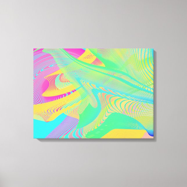 COLORS FLUO - Fractal Art - Canvas Print (Front)