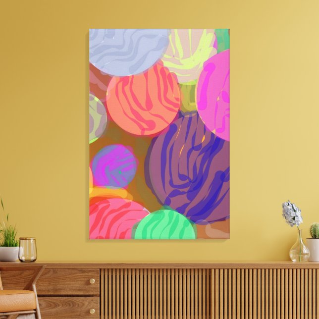 Colors in Motion Canvas Print (Insitu(LivingRoom))