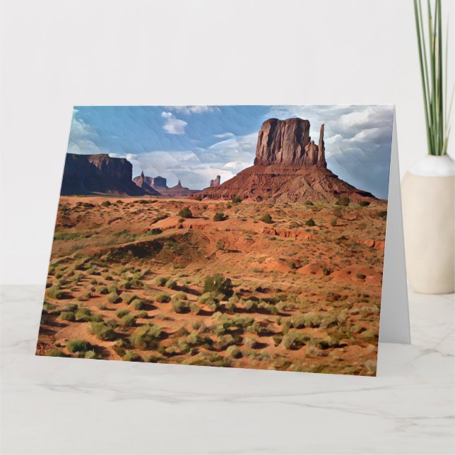 COLORS OF MONUMENT VALLEY Jumbo Greeting Card (Front)