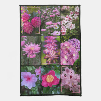 Colors of Nature - Pink Flowers Tea Towel