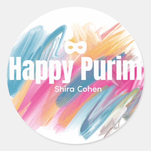 Colors Purim Label (Front)