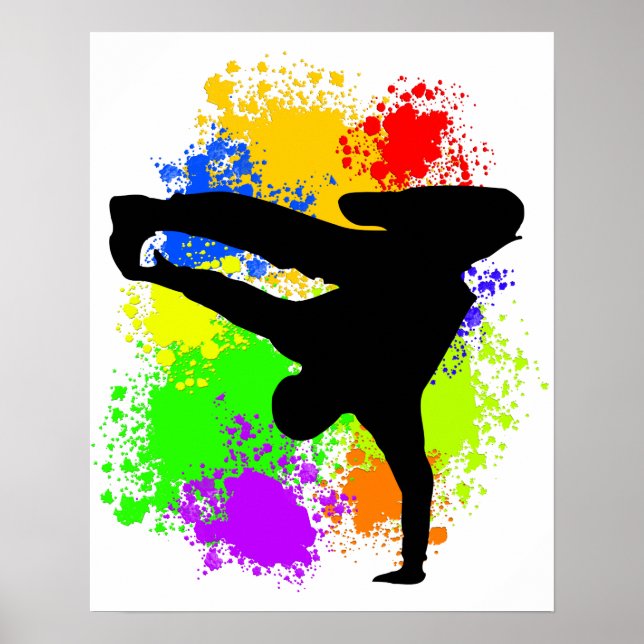 Colorsplash breakdancer  poster (Front)