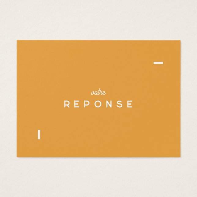 Colorus Response Card - Orange (Front)