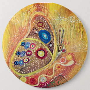 Colossal, 15.2 cm (6") Round Badge Butterfly