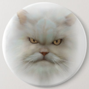 COLOSSAL 6 inch Persian Cat Button Pin