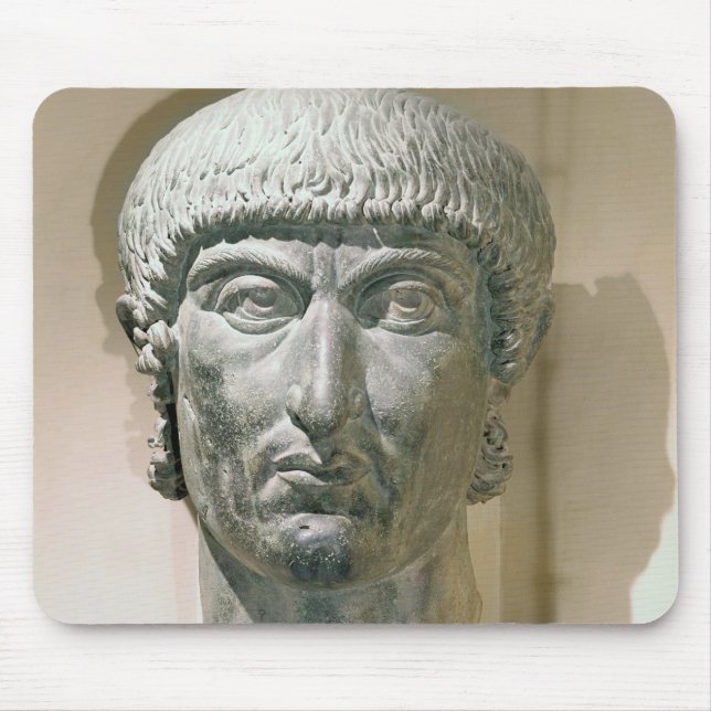 Colossal head of Emperor Constantine I Mouse Mat (Front)