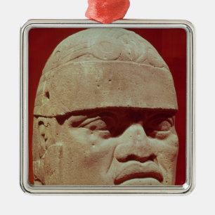 Colossal head, Olmec Metal Tree Decoration