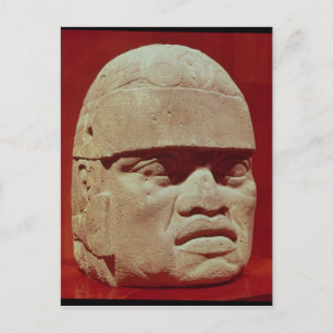 Colossal head, Olmec Postcard