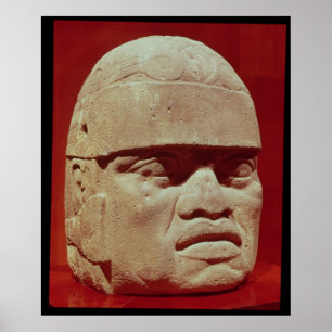 Colossal head, Olmec Poster