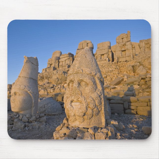 Colossal head statues of Gods guarding the Mouse Mat (Front)