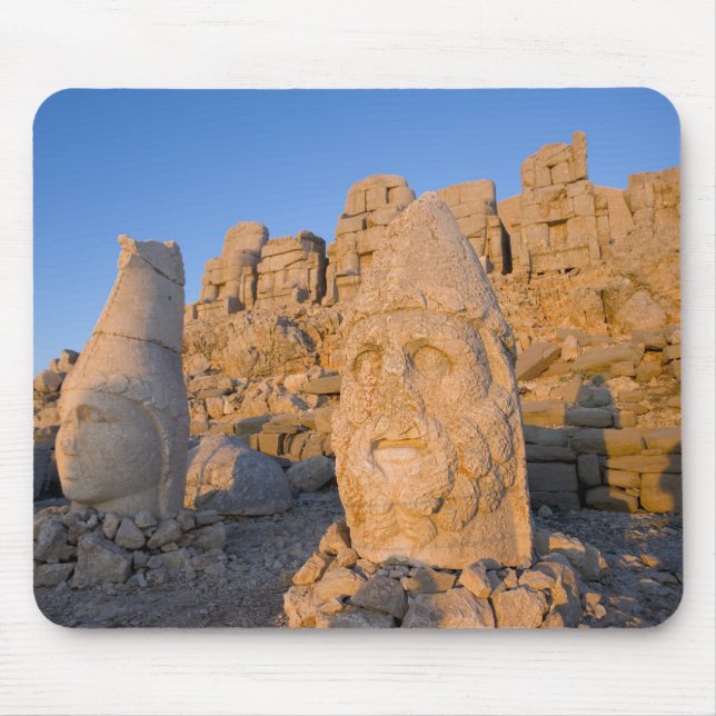 Colossal head statues of Gods guarding the Mouse Mat (Front)