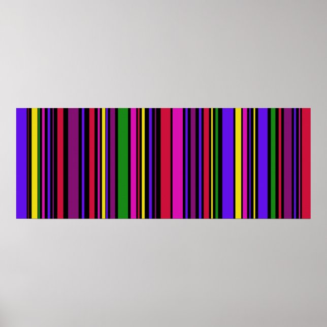 Colossal  Multi colour  Barcode Art #2 Poster (Front)