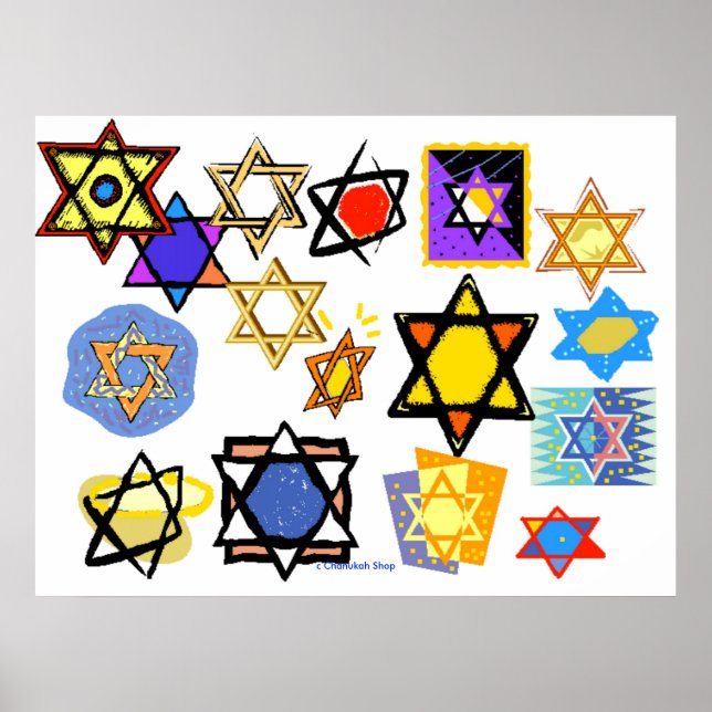COLOSSAL POSTER - JEWISH STARS - CHANUKAH (Front)