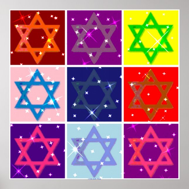COLOSSAL POSTER (POP ART JEWISH STARS) (Front)