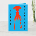 Colossal squid birthday card