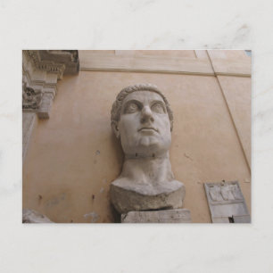 Colossal statue of Constantine, Rome, 315-220 CE. Postcard