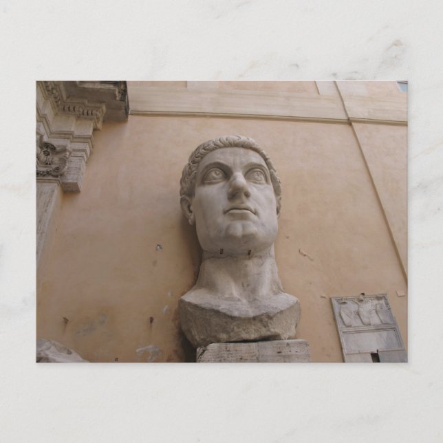 Colossal statue of Constantine, Rome, 315-220 CE. Postcard (Front)