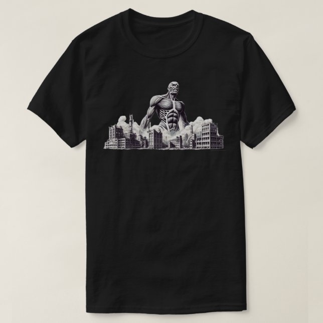 Colossal Titan BW T-Shirt (Design Front)