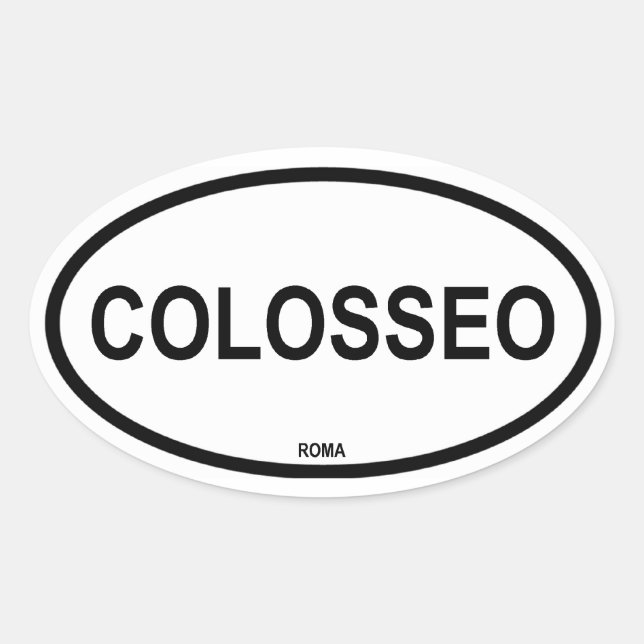COLOSSEO OVAL STICKER (Front)