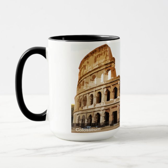 Colosseum Amphitheatre Rome Italy Mug (Left)