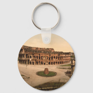 Colosseum and Meta Sudans, Rome, Italy Key Ring