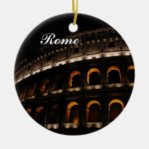 Colosseum at night ornament