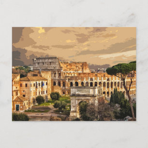 Colosseum Coliseum Italy Rome # Postcard