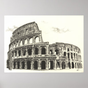 Colosseum - Cross Hatching Fine Art Print