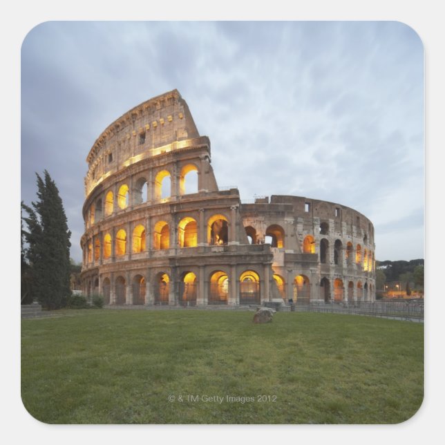 Colosseum in Rome, Italy Square Sticker (Front)