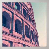 Colosseum in Rome. Monumental 3-tiered Roman
