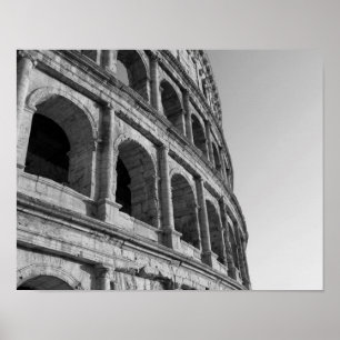 Colosseum in Rome. Monumental Roman amphitheatre Poster