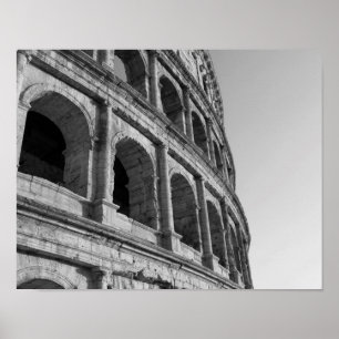 Colosseum in Rome. Monumental Roman amphitheatre Poster