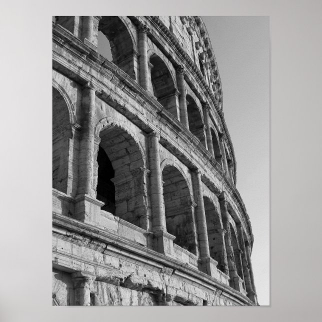 Colosseum in Rome. Monumental Roman amphitheatre Poster (Front)