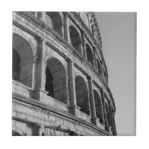 Colosseum in Rome. Monumental Roman amphitheatre Tile