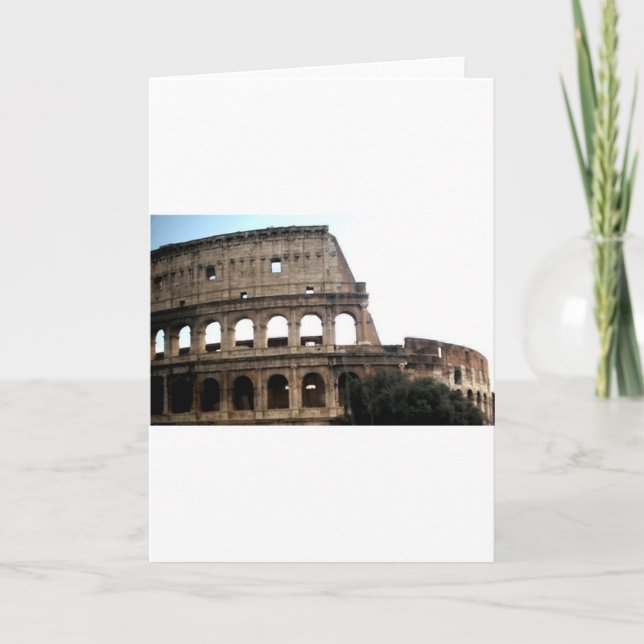 Colosseum Italian Travel Photo Card (Front)